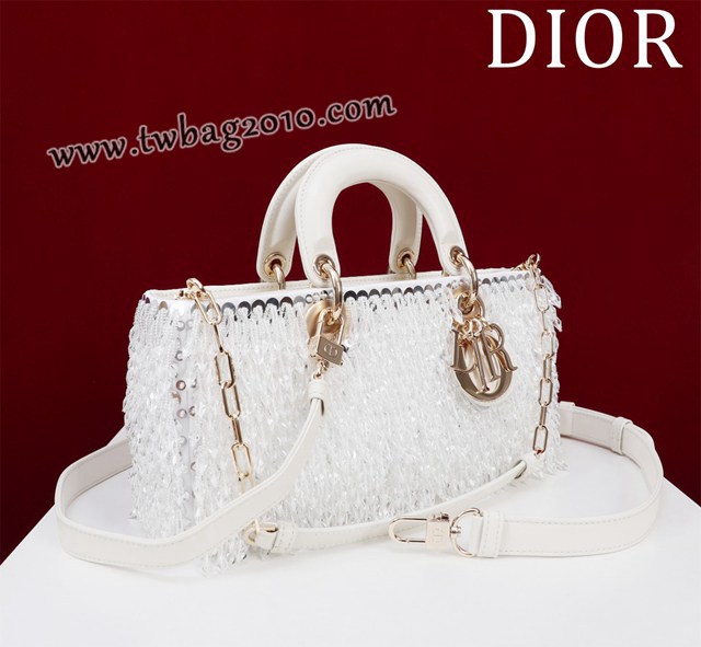 Dior专柜新款迪奥高仿原单Lady-Joy手工珠绣手提女包 djfk1290